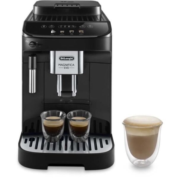 Machine expresso automatique avec broyeur - DELONGHI Magnifica Evo ECAM290.22.B  - 1450W - 3 boissons - 1