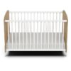 Ensemble duo 60 comprenant 1 lit a barreaux 60 x 120 cm & 1 commode a langer 2 tiroirs - NAILI - Hamilton / Blanc mat - DEMEYERE – Image 4