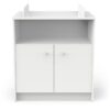 Commode a langer 2 portes, 1 niche - HELICIA - Blanc mat - 79,6 x 70 x 94,4 cm - DEMEYERE – Image 5