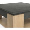 Table basse carrée AUSTIN - Décor chene Hamilton et Sidewalk - L 80 x P 80 x H 37,2 cm - DEMEYERE – Image 5