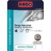DRAP HOUSSE DODO - ANTIBACTERIENS - TAUPE - 140X190 cm - Bonnet 32 cm
