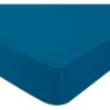 DOMIVA Drap housse + Alese Uni - 100% Coton - oeko-Tex - Blanc/Canard - 60 x 120 cm – Image 2
