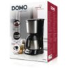 Cafetiere filtre - DOMO - DO709K - 1000 W - 1 L - 8 tasses - Ecran LCD - Minuteur 24 h - Acier inoxydable – Image 6