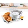 DOMO DO9222W - Gaufrier - 900W - 4x7 cm - Revetement anti-adhésif - Thermostat réglable - Safety lock – Image 6