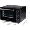 Mini four électrique DOMO DO807GO - 20 L - noir - chaleur haut et bas - minuterie 120 min - 1300W – Image 2