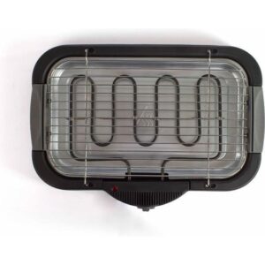 Barbecue électrique de table DOMOCLIP DOC153 - Noir - 2000W - Surface de cuisson 40 x 23