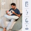 doomoo Coussin de Grossesse et Coussin d'Allaitement Maxxy - Format XXL - Ultra Confortable, Vert – Image 6