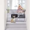 DREAMBABY Barriere de sécurité ARIZONA EXTENDA - A visser - L 68/112 cm - S'ouvre dans les deux sens - Grise – Image 2