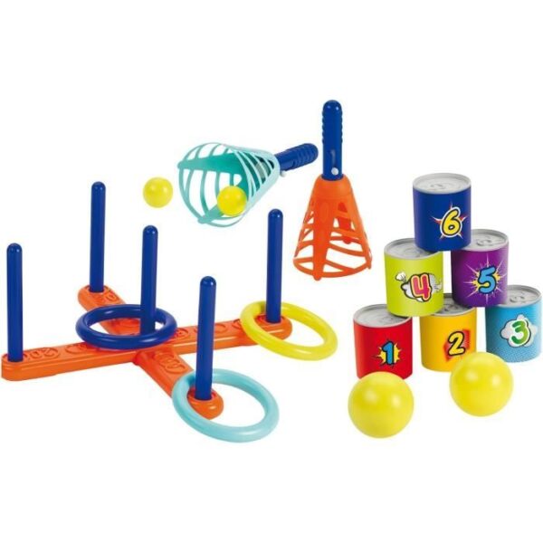 Jeu d'adresse - ECOIFFIER - Pack 3 Sports - Chamboule tout
