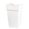 EDA Pot de fleur haut carré Toscane - 39 x 39 x H 65 cm - 62 L - Blanc – Image 2