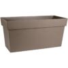 EDA Muret avec roulettes Toscane - 79 x 35 x H 39 cm - 74 L - Taupe – Image 2