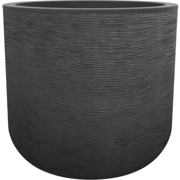 Pot de fleurs - EDA PLASTIQUE - Graphit'Up - 50 cm - 67 L - Gris anthracite