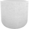 Pot de fleurs - EDA PLASTIQUE - Graphit'Up - Rond - Blanc cérusé - 67 L