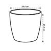 Pot de fleurs Brussels Rond 30 anthracite – Image 4