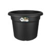 Elho Bac a fleurs Green Basics Cilinder 55 - Noir - Ø 54 x H 41 cm - extérieur - 100% recyclé – Image 2