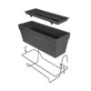 Elho Loft Urban Balconniere Allin1 50 - Noir - L 49 x B 27 x H 21 cm - Balconextérieur - 100% recyclé – Image 3
