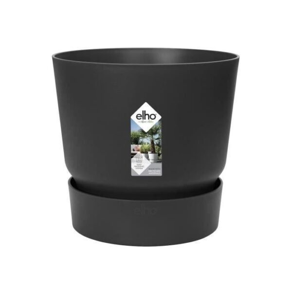 ELHO Pot de fleurs rond Greenville 30 - Extérieur - Ø 29