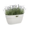 Pot de fleurs ELHO Vibia Campana Easy Hanger Medium - Blanc Soie - Balcon extérieur - L 24.1 x W 36 x H 26.5 cm – Image 3