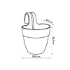 Pot de fleurs - ELHO - Vibia Campana Easy Hanger Small - Jaune - Rond - 2,8 L – Image 4