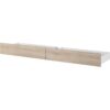 Lit adulte ESCALE 160x200 cm - Décor chene du Japon - 2 tiroirs + Tete de lit - L222,8 x H98,2 x P216,8 cm - Fabriqué en France – Image 5