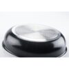 Set de 3 poeles - ARTHUR MARTIN - AM130 - noir - Tous feux dont induction - 20/24/28 cm + 1 poignée - Aluminium – Image 3