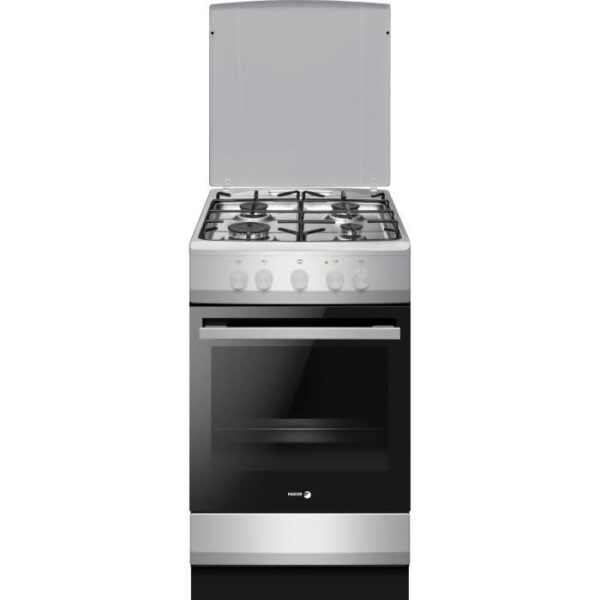 Cuisiniere a gaz - FAGOR-FACG202S - 4 foyers - 74 L - 50 x 60 cm - Silver