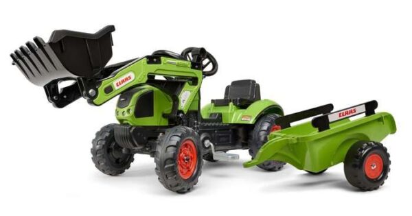 Tractopelle Claas avec remorque - FALK - Des 2 ans - 100% fabriqué en France - 40% plastique recyclé