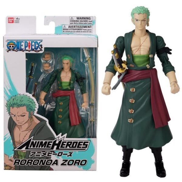 Figurine Anime Heroes 17 cm - Roronoa Zoro - BANDAI One Piece