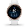 GARMIN Venu 2S - Montre connectée GPS - Rose Gold - Bracelet blanc – Image 2