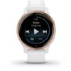 GARMIN Venu 2S - Montre connectée GPS - Rose Gold - Bracelet blanc – Image 3