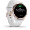 GARMIN Venu 2S - Montre connectée GPS - Rose Gold - Bracelet blanc – Image 5
