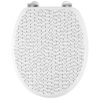GELCO DESIGN Abattant WC Dash - Charnieres inox - MDF - Noir et blanc