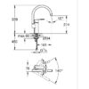 Mitigeur d'évier tube pivotant WAVE COSMOPOLITAN monocommande - GROHE - 32449-001 – Image 3