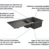 siphon et bonde inclus