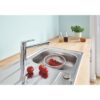 Mitigeur évier monocommande BauLoop 31706000 - GROHE - Bec tube pivotant médium - Rotation 140° - Chrome – Image 2