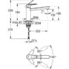 Mitigeur évier monocommande BauLoop 31706000 - GROHE - Bec tube pivotant médium - Rotation 140° - Chrome – Image 3