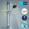 Pommeau de douche - GROHE Vitalio Comfort 110 26397001 - 2 jets (Pluie/Stimulant) - Sélection facile - Economie d'eau - Chromé – Image 2