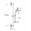 Pommeau de douche - GROHE Vitalio Comfort 110 26397001 - 2 jets (Pluie/Stimulant) - Sélection facile - Economie d'eau - Chromé – Image 4