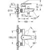 Mitigeur monocommande Bain / Douche - GROHE - Start Edge - Chromé - Economie d'eau - Garantie 5 ans – Image 6