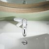 Mitigeur monocommande lavabo - GROHE Swift - 24323001 - Chromé - Taille S - Ouverture Eau Froide - Economie d'eau - Vidage clic clac – Image 3