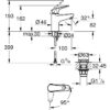Mitigeur monocommande lavabo - GROHE Swift - 24323001 - Chromé - Taille S - Ouverture Eau Froide - Economie d'eau - Vidage clic clac – Image 4