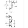 Ensemble de douche avec mitigeur thermostatique, pommeau 3 jets, barre 60cm et flexible - GROHE 34791001 - Economie d'eau - Chromé – Image 4