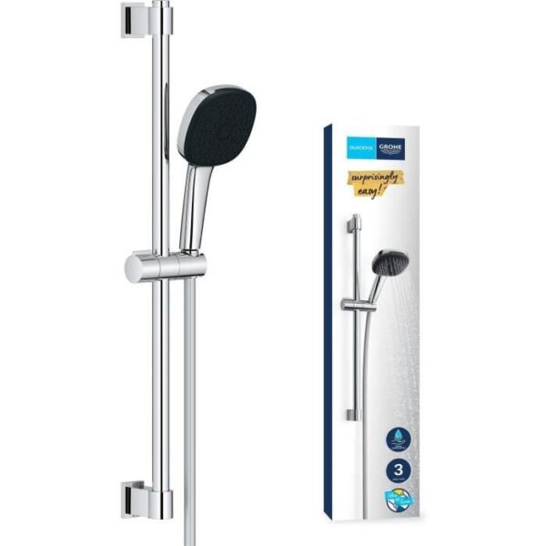Ensemble de douche avec pommeau 3 jets
