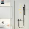 Pommeau de douche - GROHE Vitalio Start 110 279462431 - 2 jets (Pluie/Stimulant) - Economie d'eau - Procédé anti-calcaire - Noir Mat – Image 2