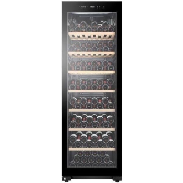 HAIER HWS188GAE - Cave a vin de vieillissement - Pose libre - 188 bouteilles - Mono zone - H185 x L59