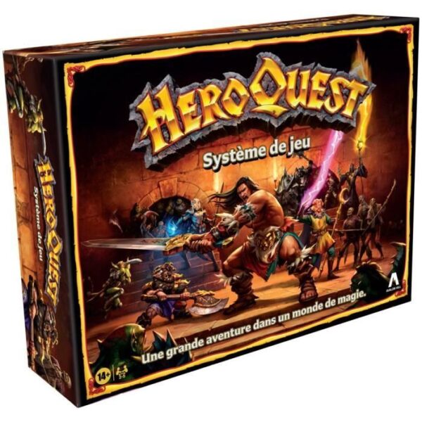 Heroquest Systeme de Jeu - Jeu d'aventures fantastiques styles donjon - Jeu de société - A partir de 14 Ans