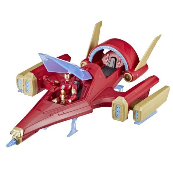 Vaisseau d'Iron Man avec 1 figurine 10cm incluse
