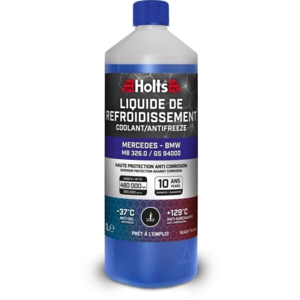 Liquide de Refroidissement - HOLTS - HAFR0007B - Dédié Mercedes - BMW 325.0 / GS94000 1L