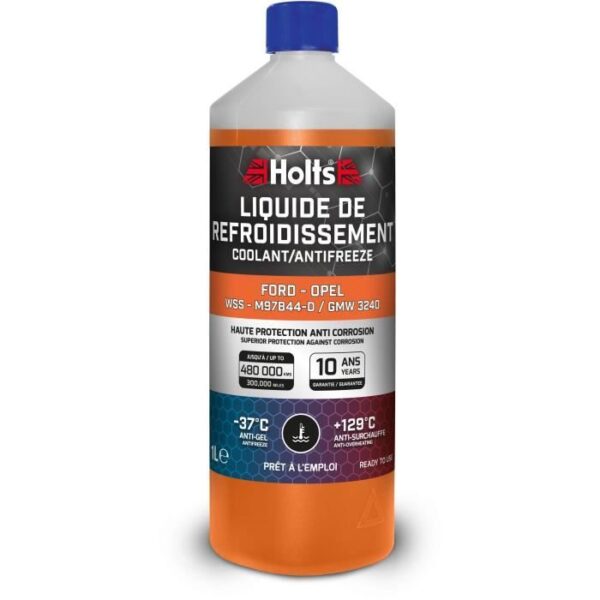 Liquide de Refroidissement - HOLTS - HAFR0009B - Dédié Ford / Opel WSS - M97B44-D / GMW 3240 1L