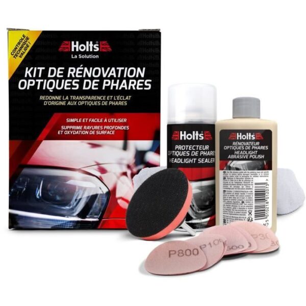 Kit Rénovateur d'optique de phare - HOLTS